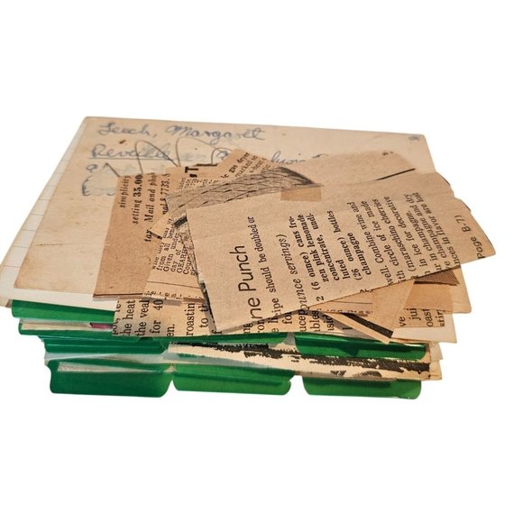 J Chein USA Recipe Box Tin Metal Vtg Cooking Recipes Mod Retro Flowers Floral - Picture 7 of 13